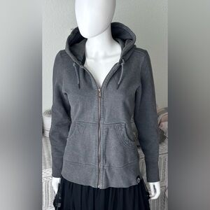 American Giant 100% Cotton Hoodie Heavy Duty Zip Up Sweatshirt Grey Color Size M